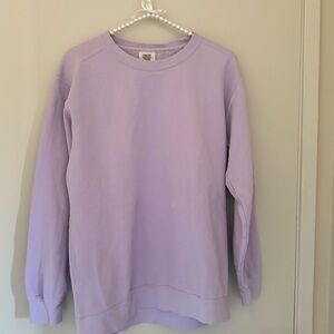 Comfort Colors Women's Lilac Crew Neck Sweatshirt
